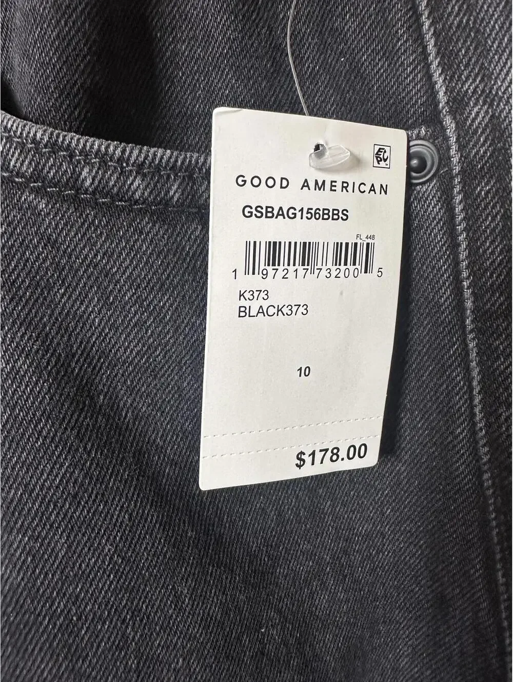 Good American Good Extreme Barrel Jeans size 10 - Picture 4 of 9
